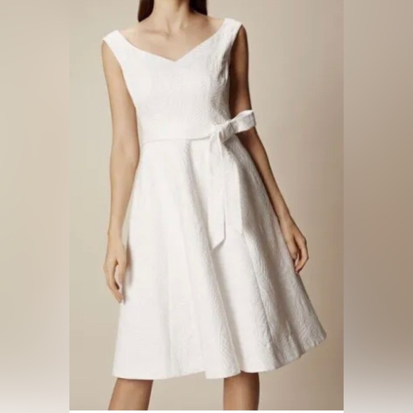 NWOT Karen Millen summer white jacquard dress - Picture 9 of 15
